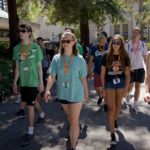 students on UC Berkeley campus