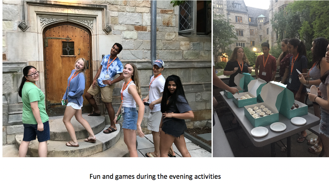 Fun and games during the evening activities 