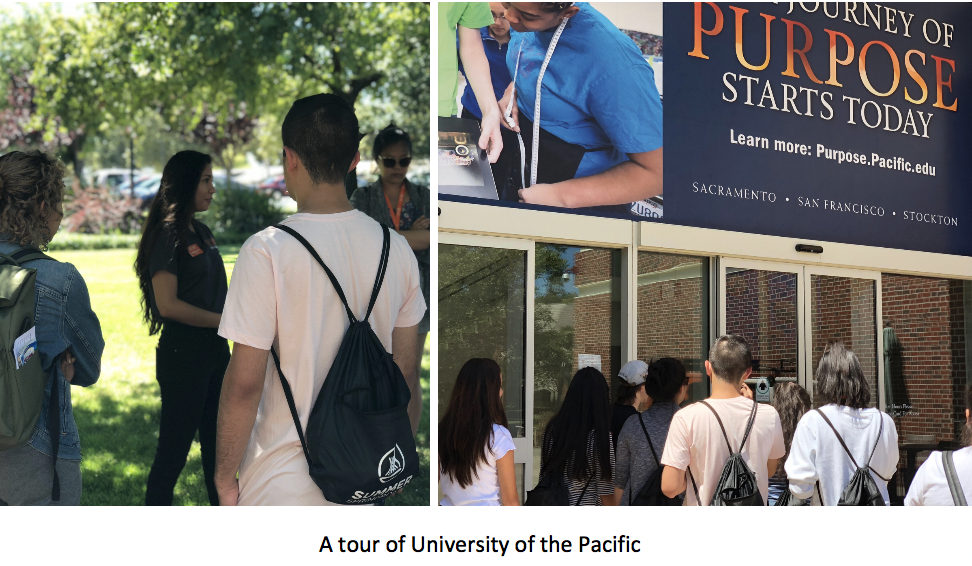 Summer Springboard, college tours, University of the Pacific