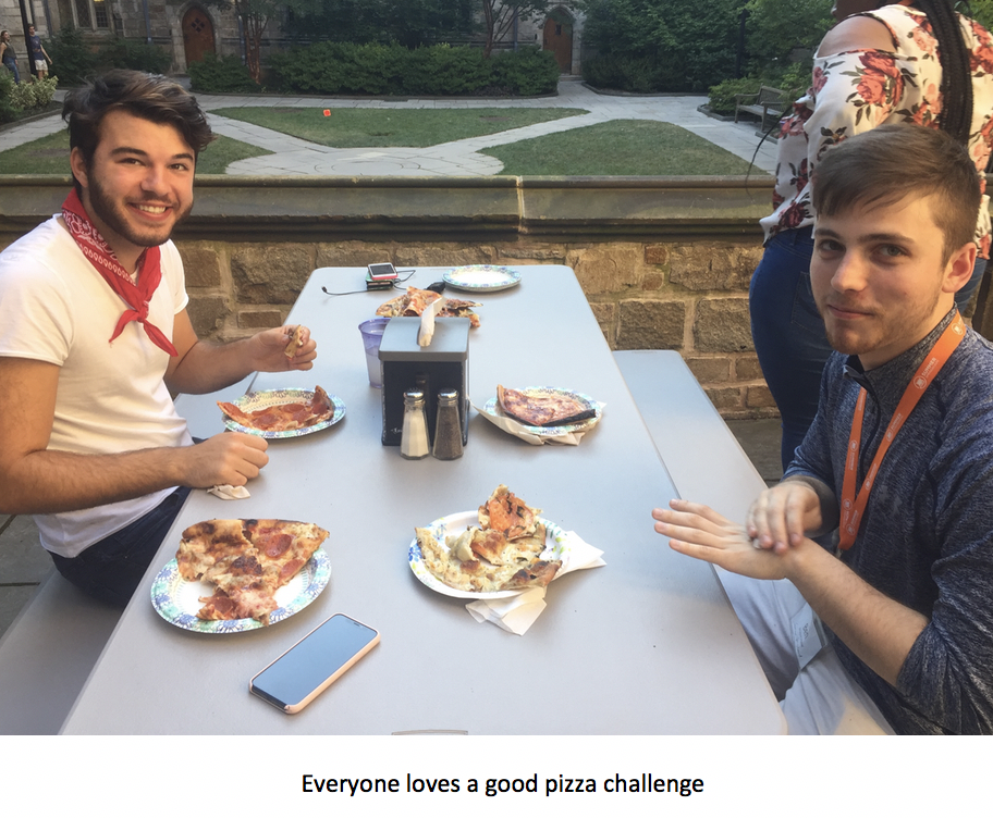 Summer springboard, pizza challenge, yale